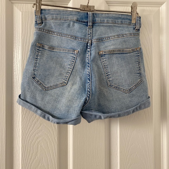 blue denim shorts - Picture 5 of 14